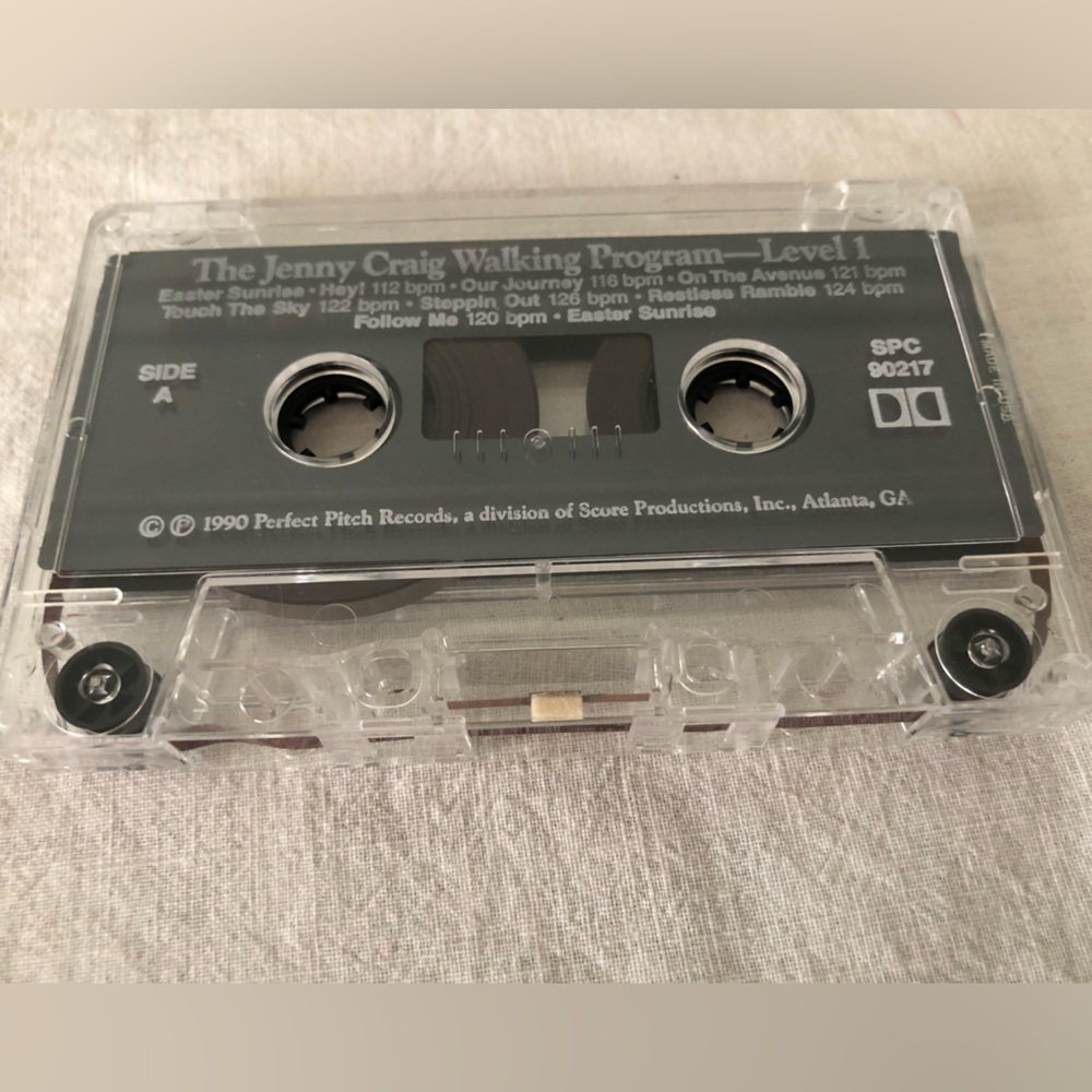 1990 Perfect Pitch Records promotional cassette tape for "The Jenny Craig Walki